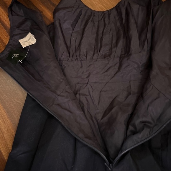 🌿SALE🌿 J. CREW Factory Suiting Babydoll  Sleeveless Navy Blue Dress Sz 6 - Picture 8 of 8